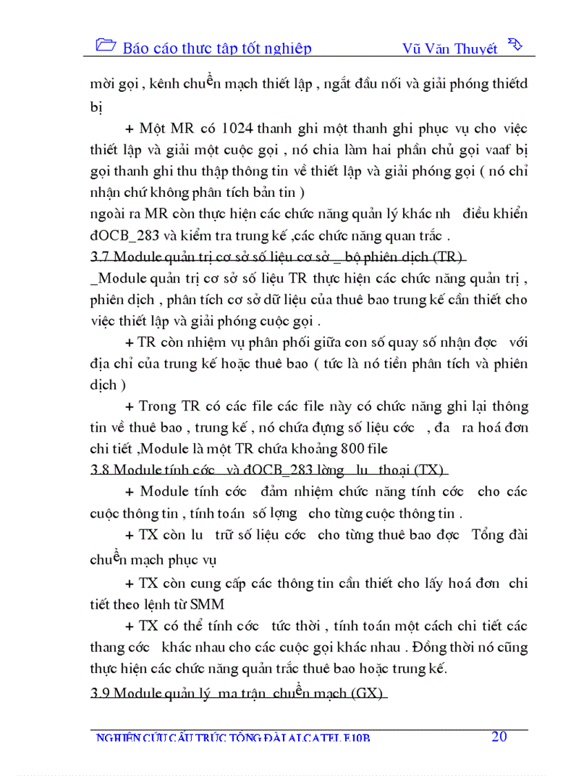 image for page Nghiên cứu cấu trúc tổng đài ALCATEL 1000 E10B