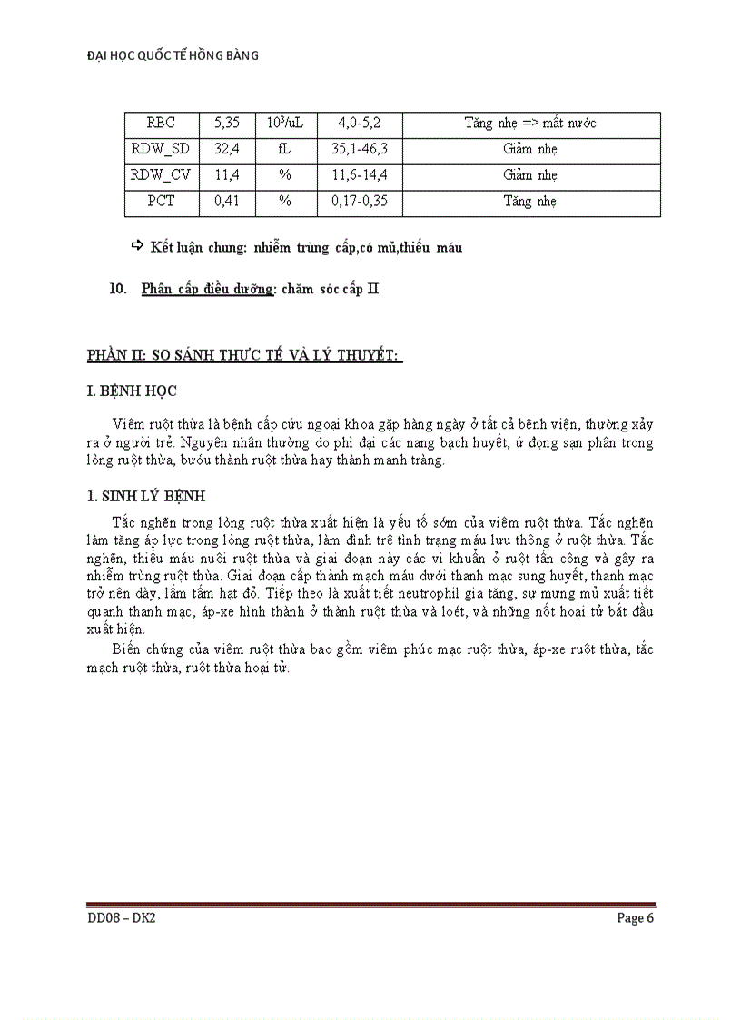 image for page Quy trình kế hoạch chăm sóc bệnh nhân viêm ruột thừa cấp