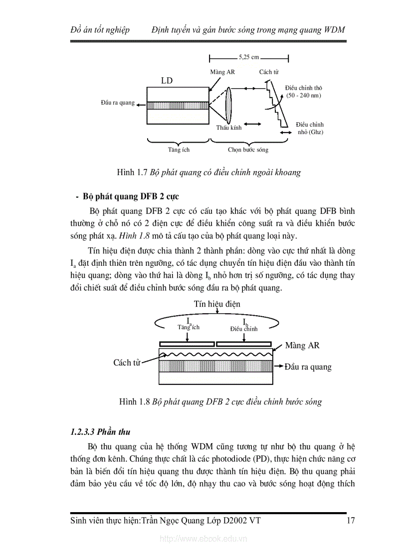 image for page Định tuyến và gán bước sóng trong mạng quang WDM