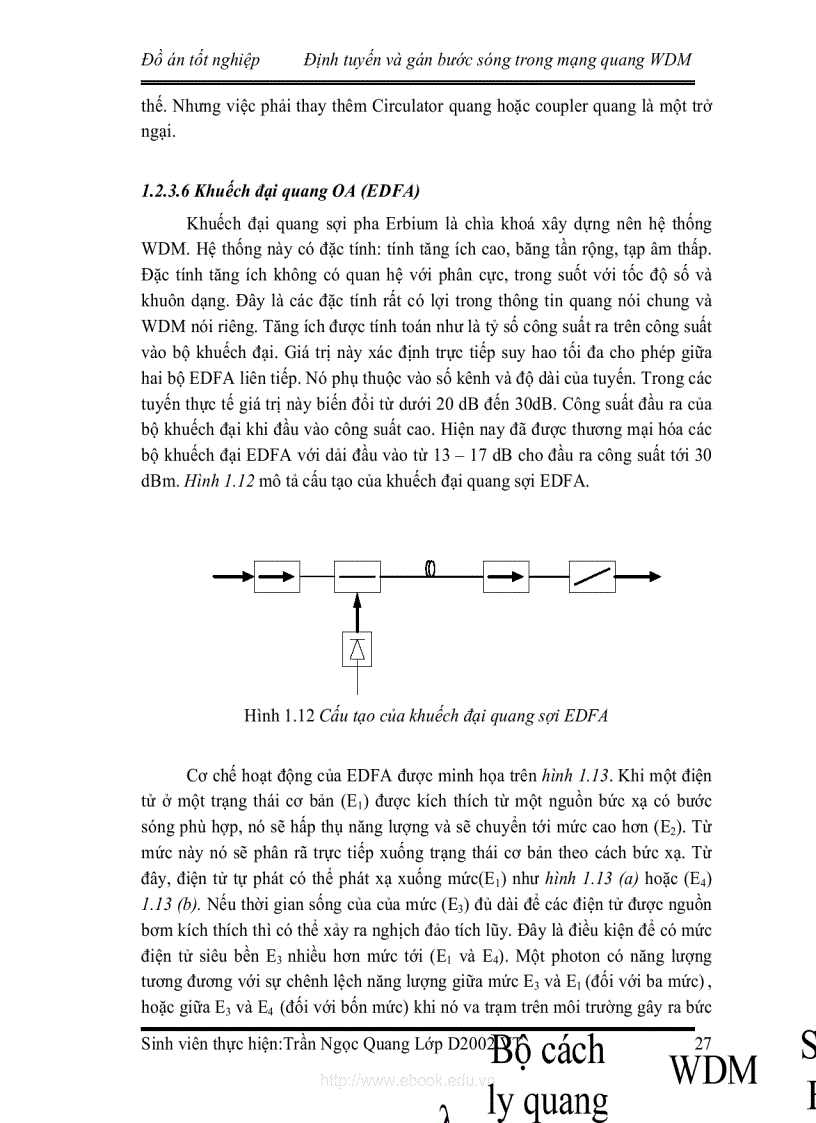 image for page Định tuyến và gán bước sóng trong mạng quang WDM
