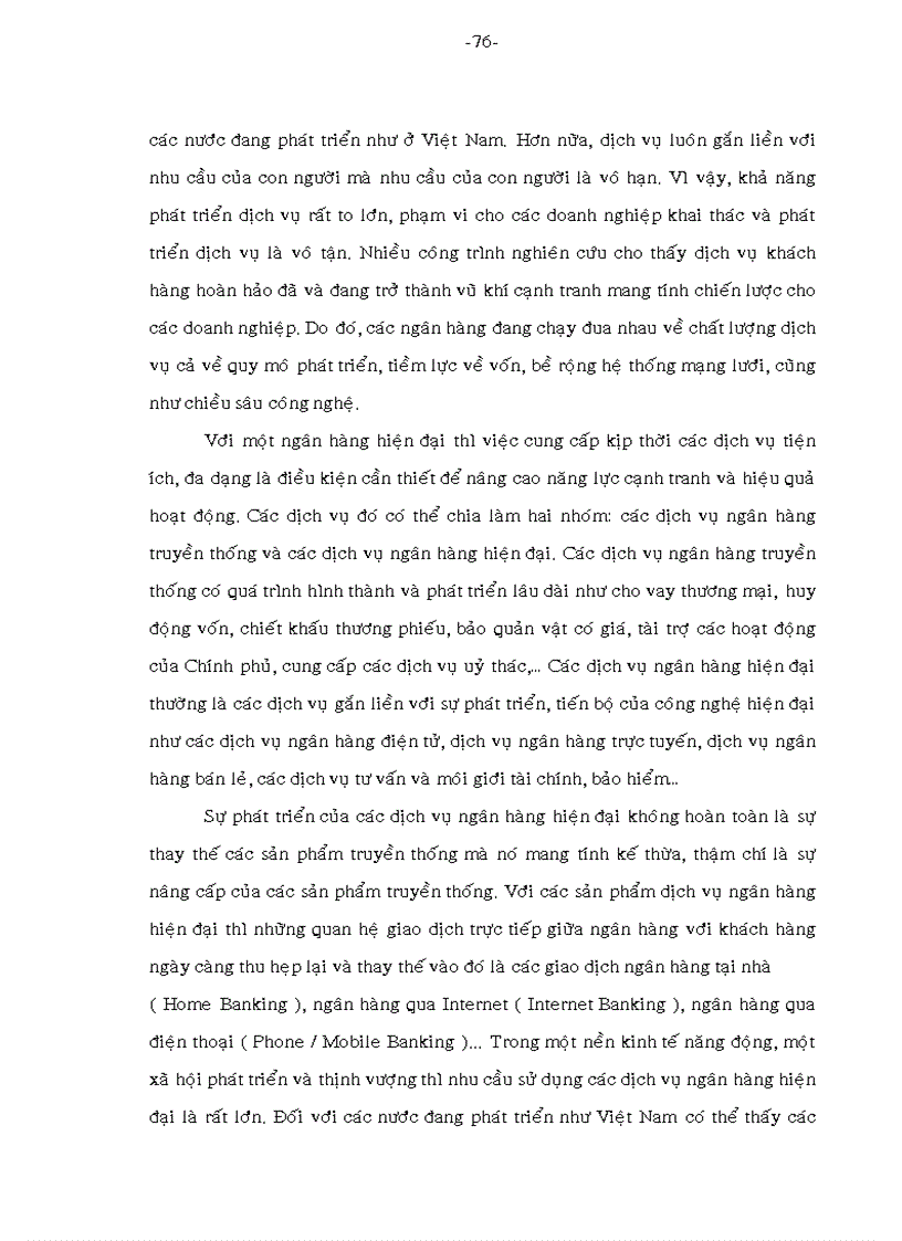image for page Luận văn tốt nghiệp phát triển các dịch vụ ngân hàng thương mại việt nam trong thời kỳ hội nhập kinh tế