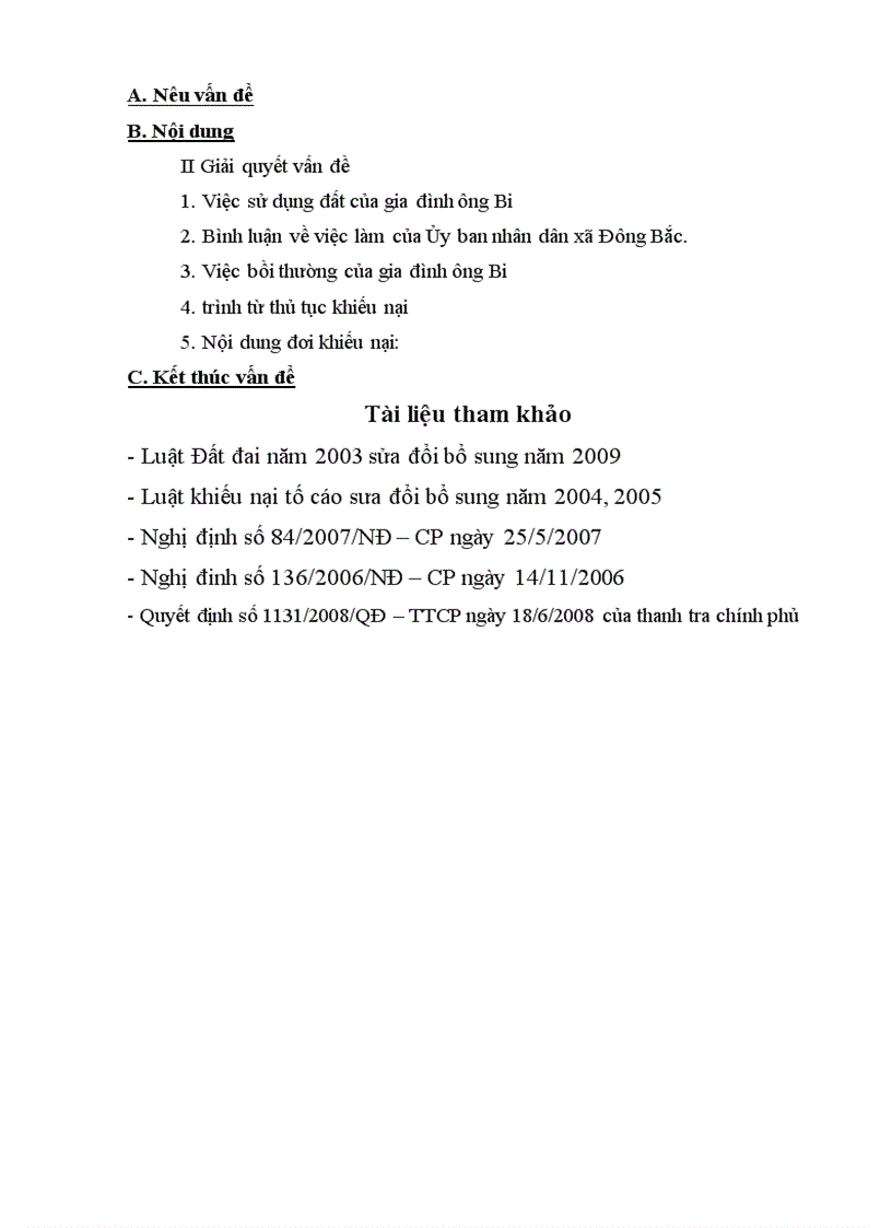 image for page Bài tập lớn học kỳ luật đất đai