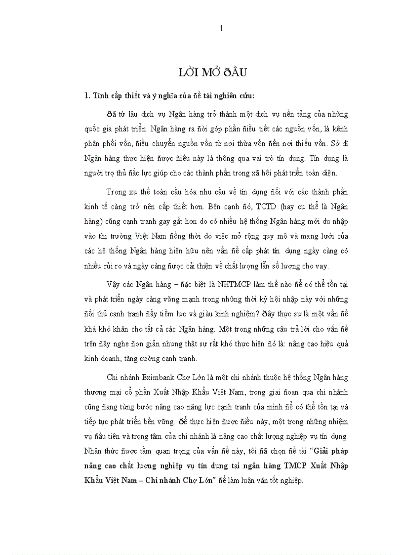 image for page Giải pháp nâng cao chất lượng tín dụng tại ngân hàng thương mại cổ phần xuất nhập khẩu việt nam chi nhánh chợ lớn
