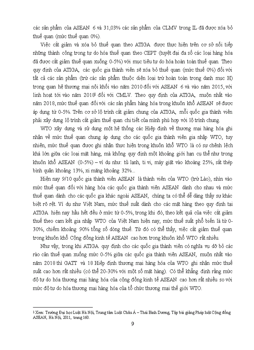 image for page So sánh phương thức cách thức thực hiện và mức độ tự do hóa thương mại hàng hóa của Cộng đồng kinh tế ASEAN với Tổ chức thương mại thế giới WTO