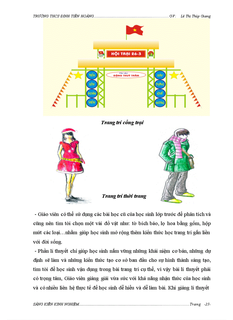 image for page Phương pháp dạy phân môn trang trí ở trường trung học cơ sở
