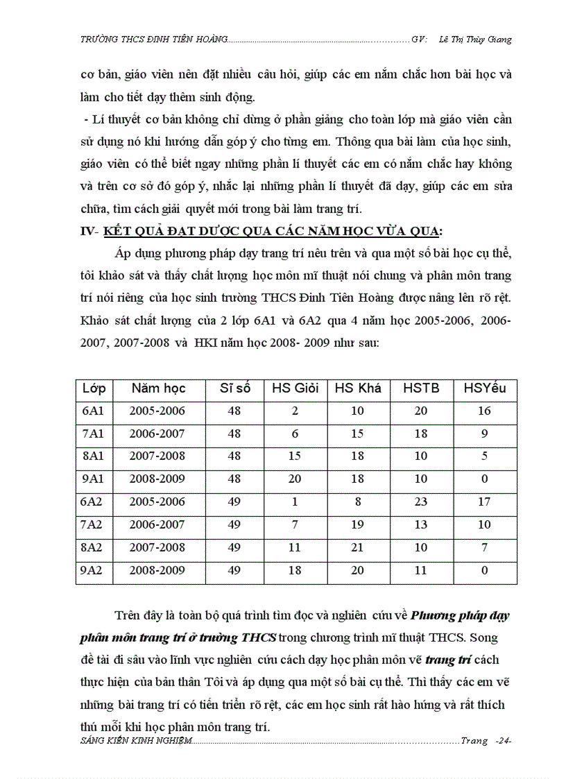 image for page Phương pháp dạy phân môn trang trí ở trường trung học cơ sở