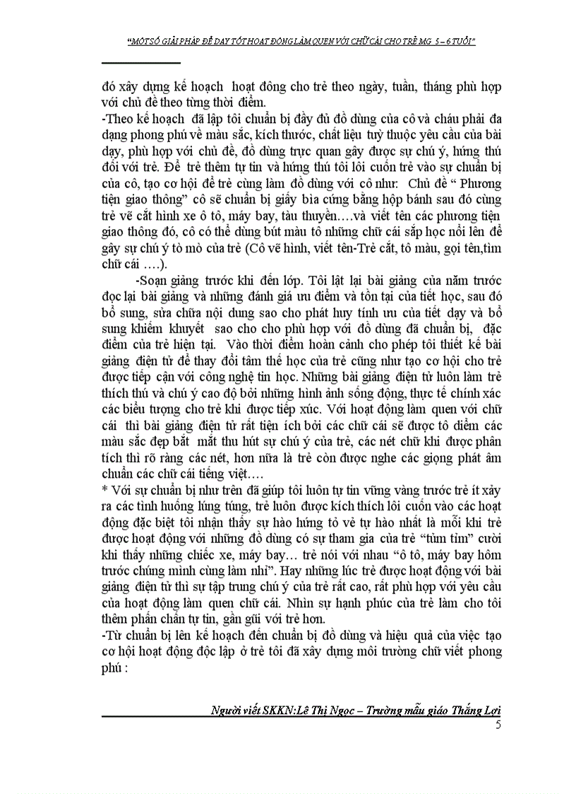 image for page Một số giải pháp để dạy tốt hoạt động làm quen chữ cái cho trẻ MG 5 6 tuổi