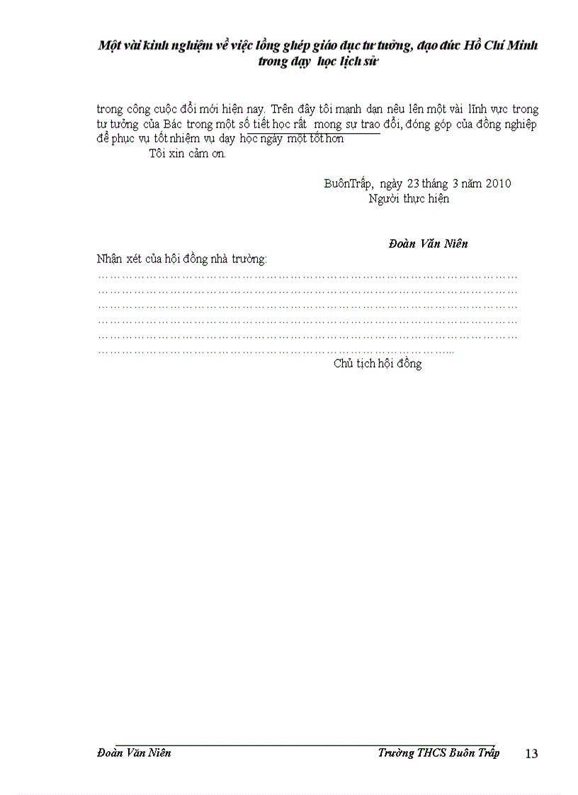 image for page Một vài kinh nghiệm về việc lồng ghép giáo dục tư tưởng đạo đức hồ chí minh trong dạy học lịch sử