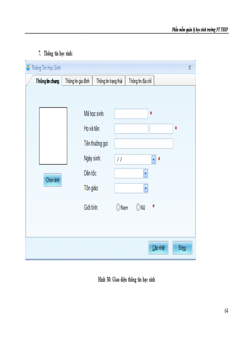 image for page Xây dựng chương trình quản lý học sinh trường phổ thông thực hành sư phạm ứng dụng desktop