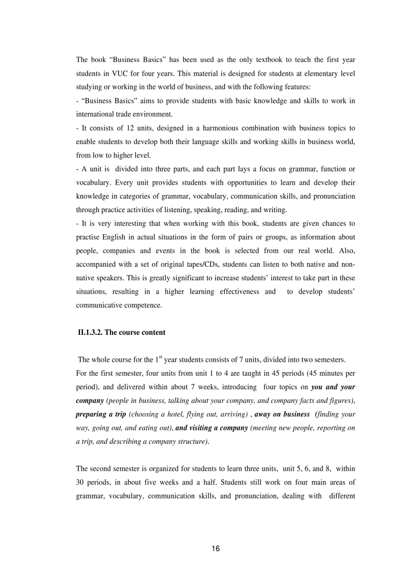 image for page A case study on common problems in learning business english vocabualry in the book business basics faced by the 1st year students at vietnam university of commerce and some suggested solutions