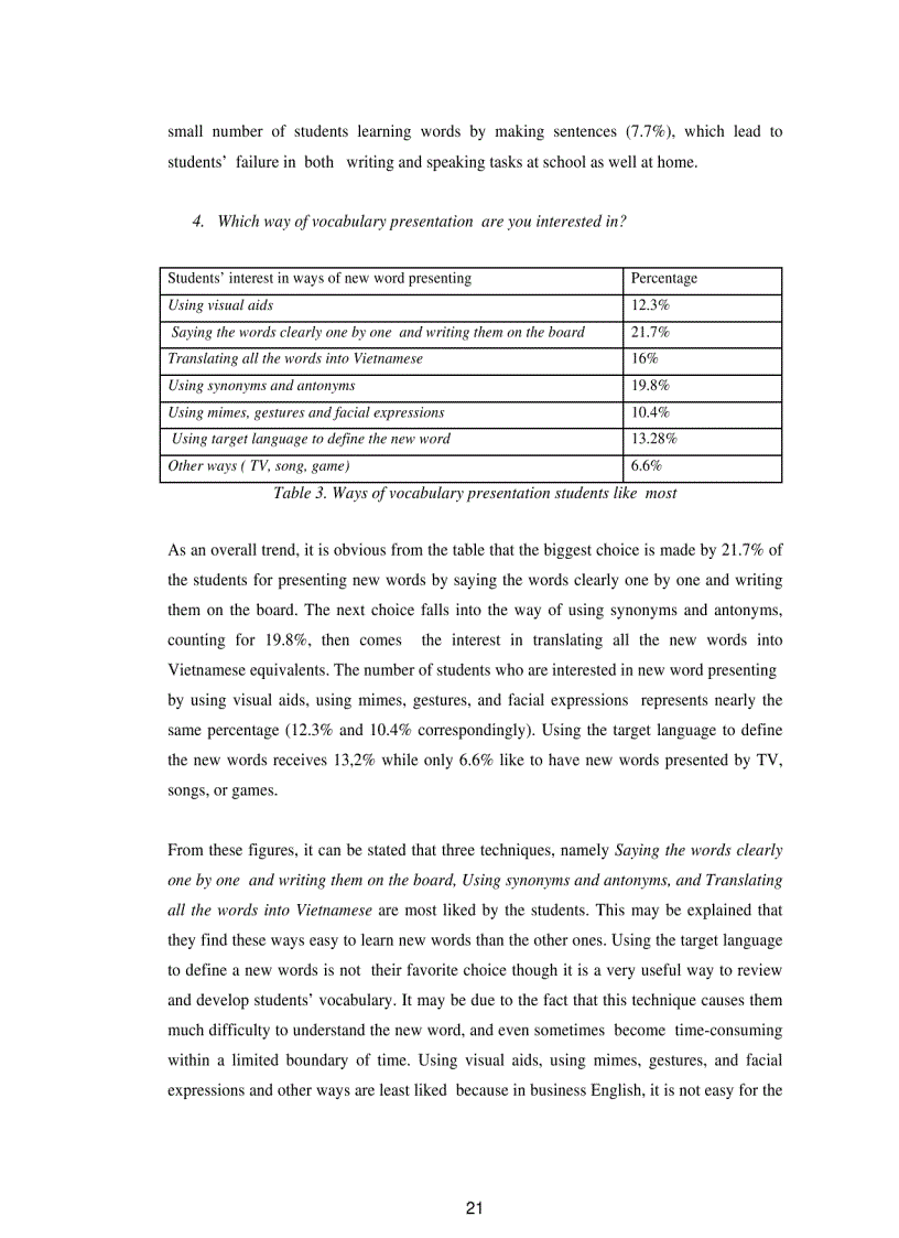image for page A case study on common problems in learning business english vocabualry in the book business basics faced by the 1st year students at vietnam university of commerce and some suggested solutions