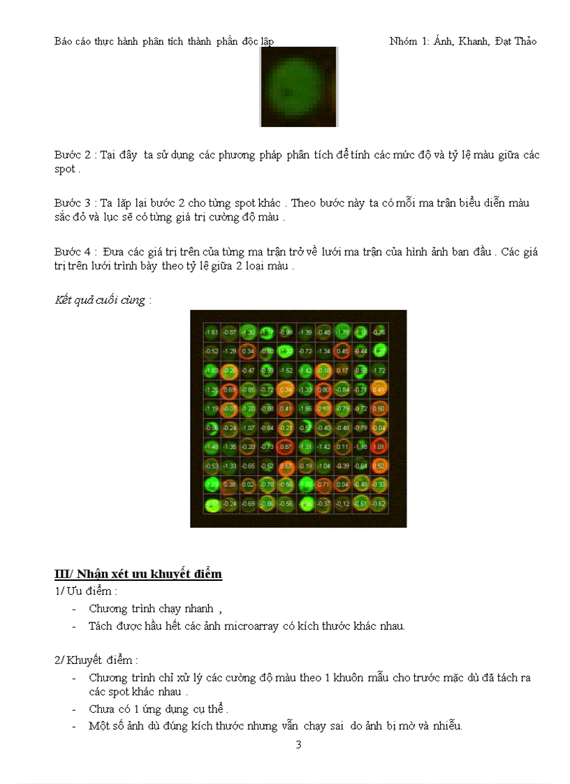 image for page Xử lý đa chiều phân tích microarray