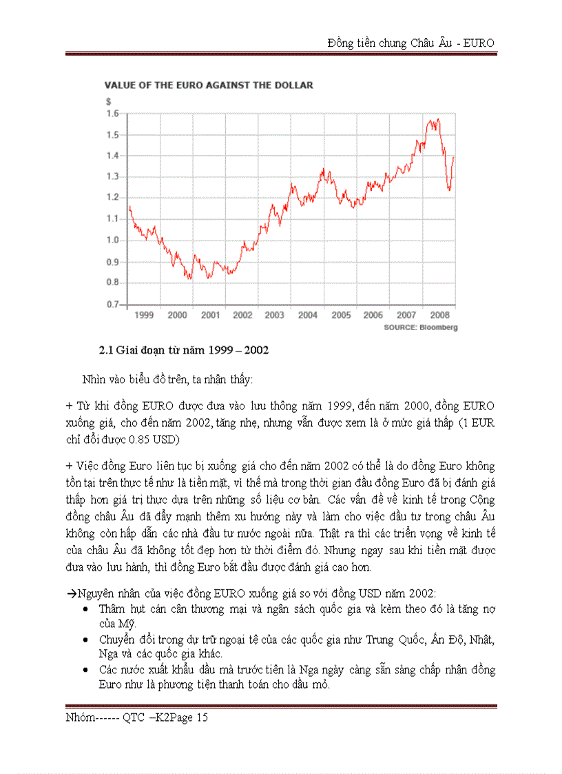 image for page Nghiên cứu tình hình biến động của Euro và những ảnh hưởng của nó
