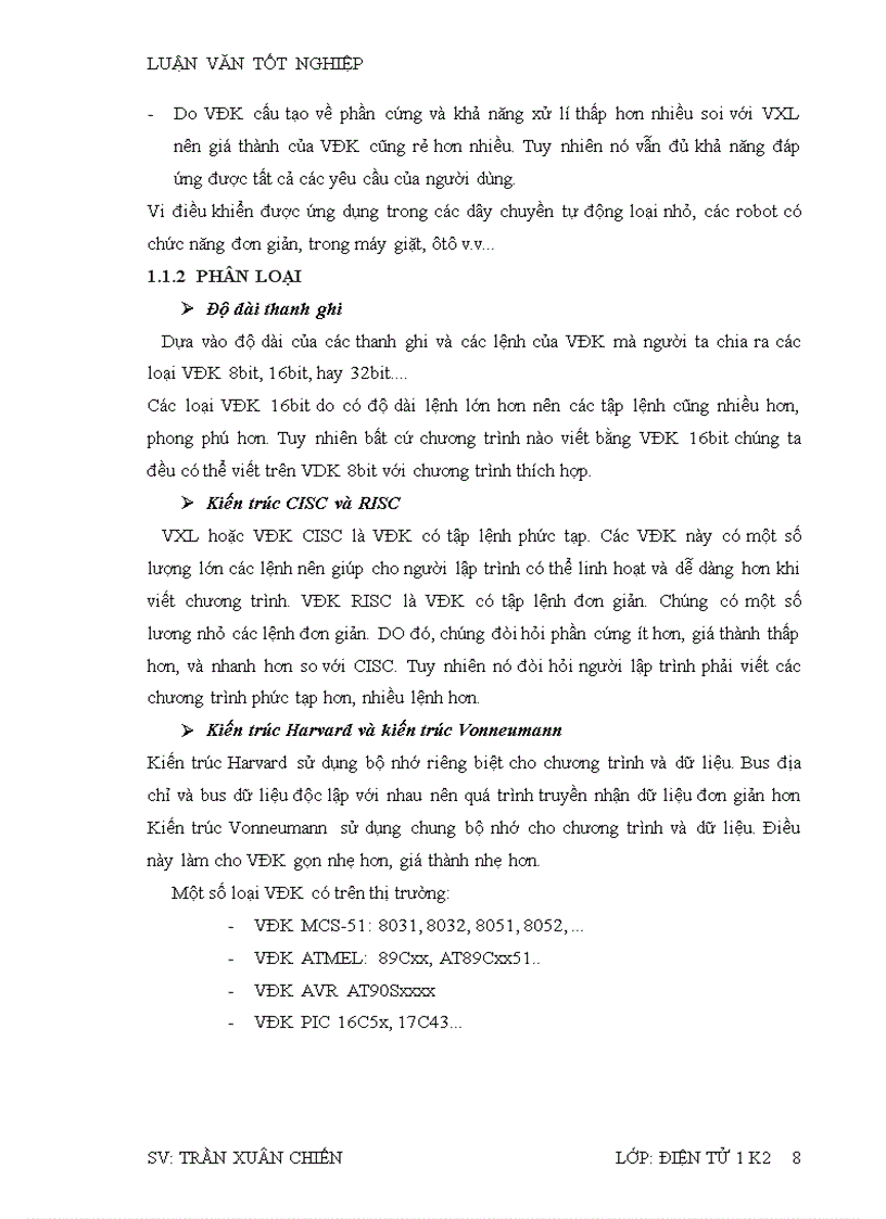 image for page Nghiên cứu về vi điều khiển PIC 16F877A và một số ứng dụng Nghiên cứu và thiết kế bộ KIT PIC 16F877A