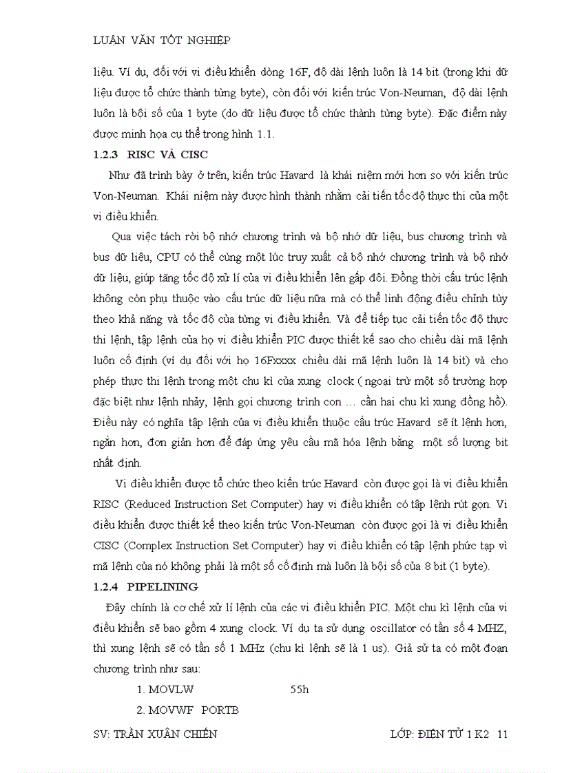 image for page Nghiên cứu về vi điều khiển PIC 16F877A và một số ứng dụng Nghiên cứu và thiết kế bộ KIT PIC 16F877A