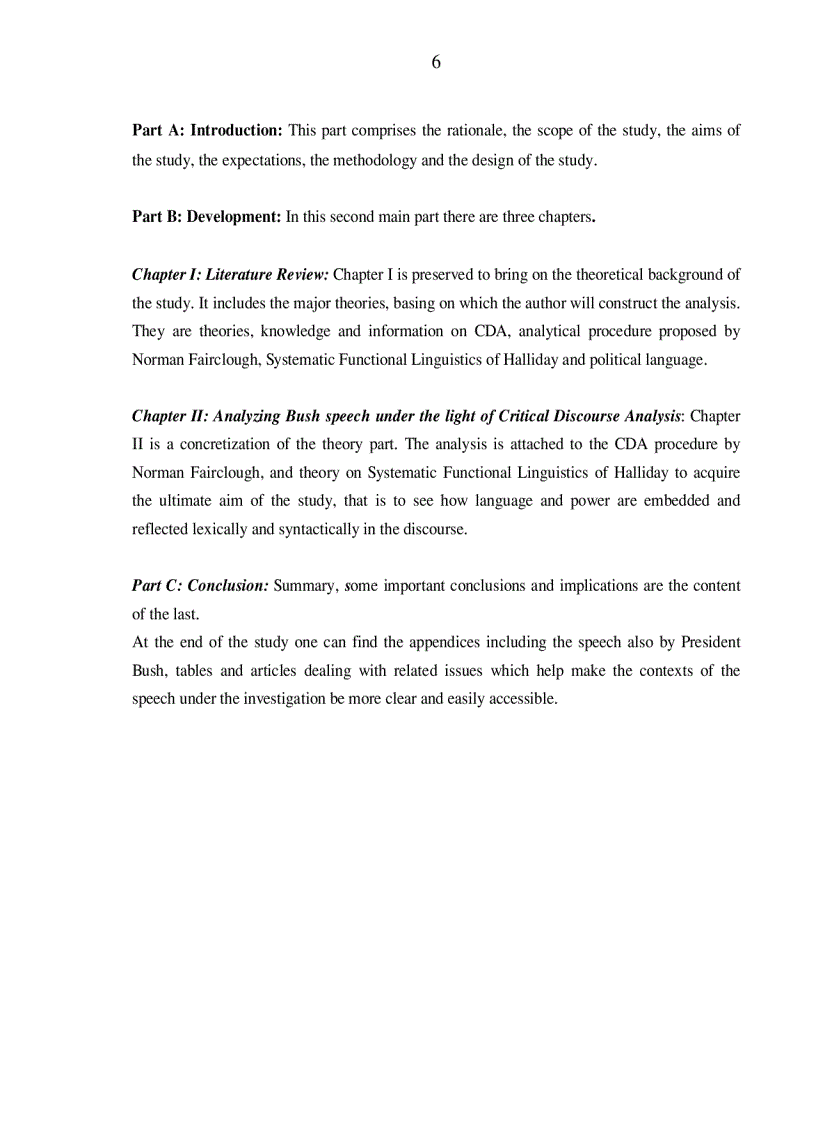 image for page A Critical discourse analysis of President Bush s speech outlining Strategy for Victory in Iraq