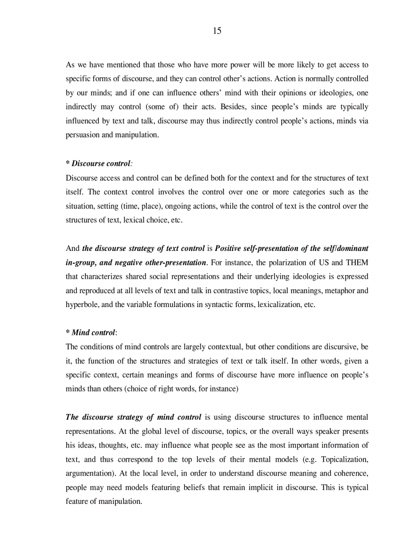 image for page A Critical discourse analysis of President Bush s speech outlining Strategy for Victory in Iraq