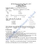 Đề thi khảo sát hsg toán lớp 5