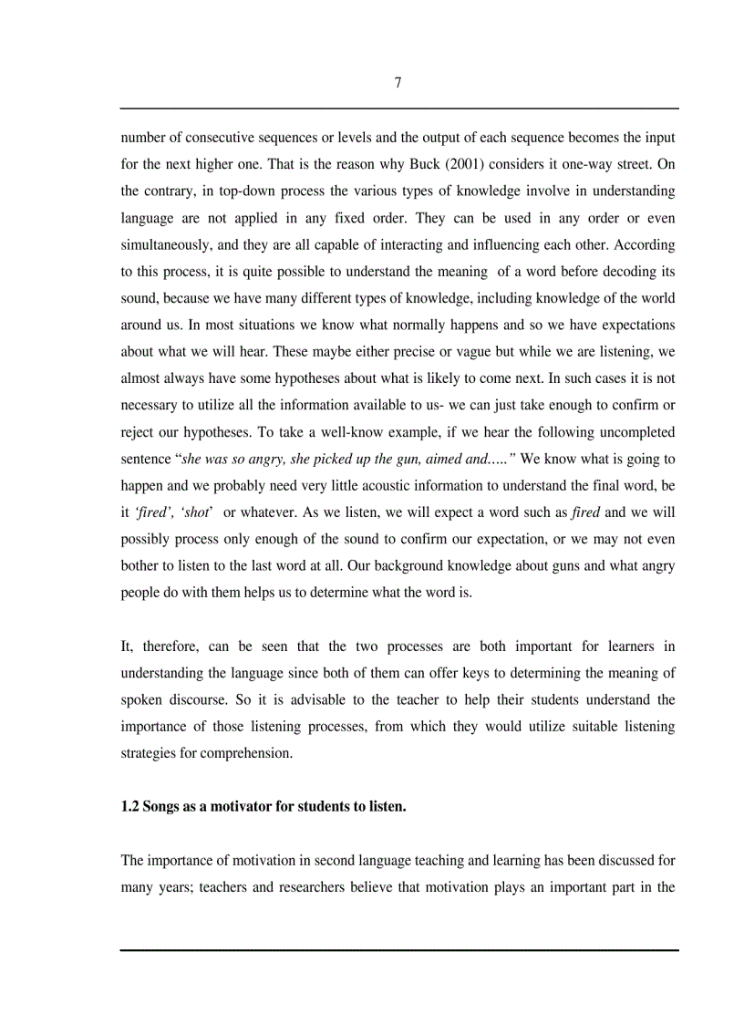 image for page A study of using English songs as a type of supplementary material in teaching listening for first year non major students of English at Phuong Dong university