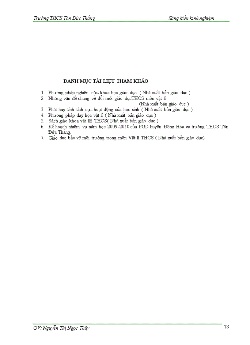 image for page Phương pháp tích hợp giáo dục bảo vệ môi trường đối với bộ môn Vật lí