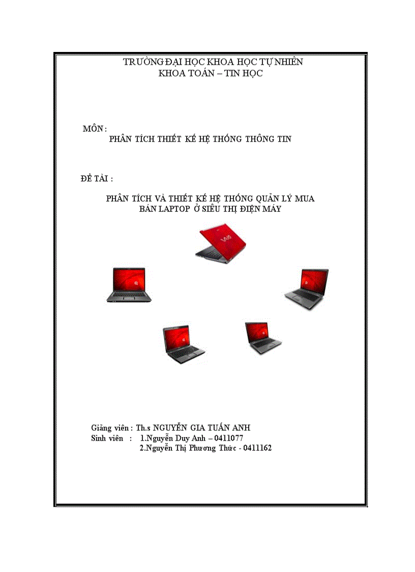 image for page Phân tích và thiết kế hệ thống quản lý mua bán laptop ở siêu thị điện máy