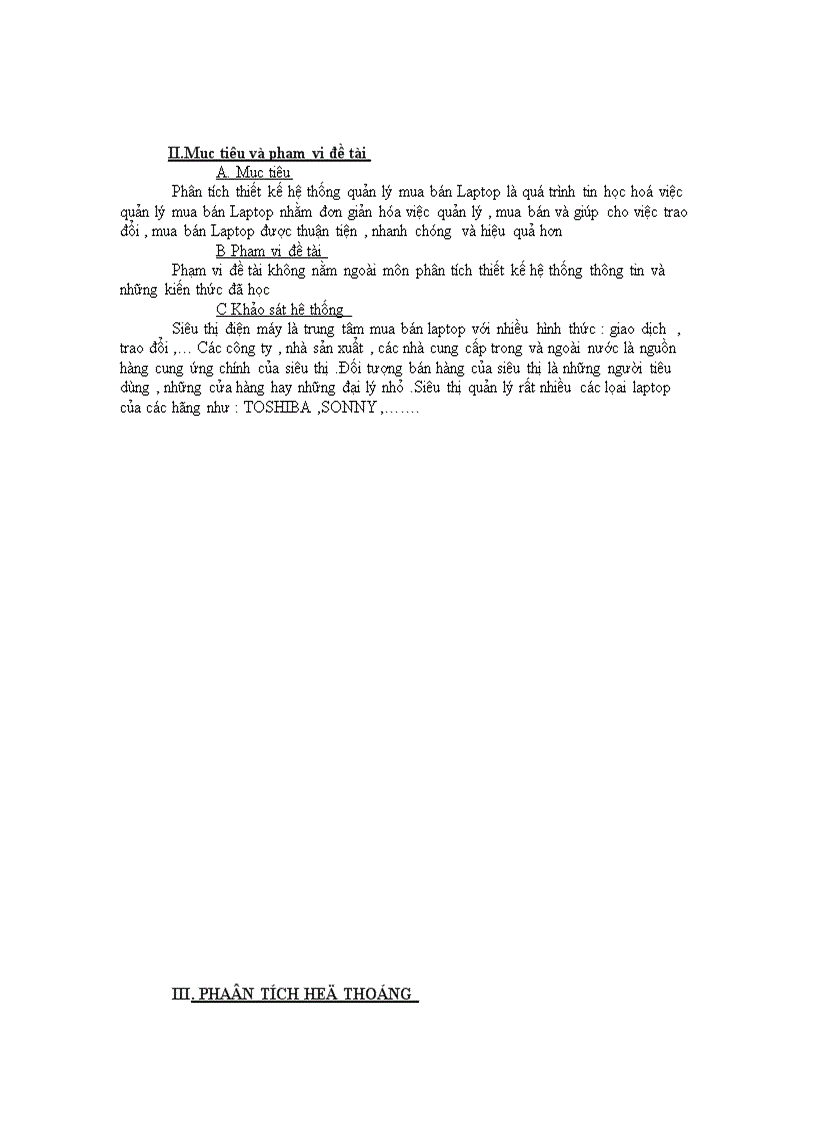 image for page Phân tích và thiết kế hệ thống quản lý mua bán laptop ở siêu thị điện máy