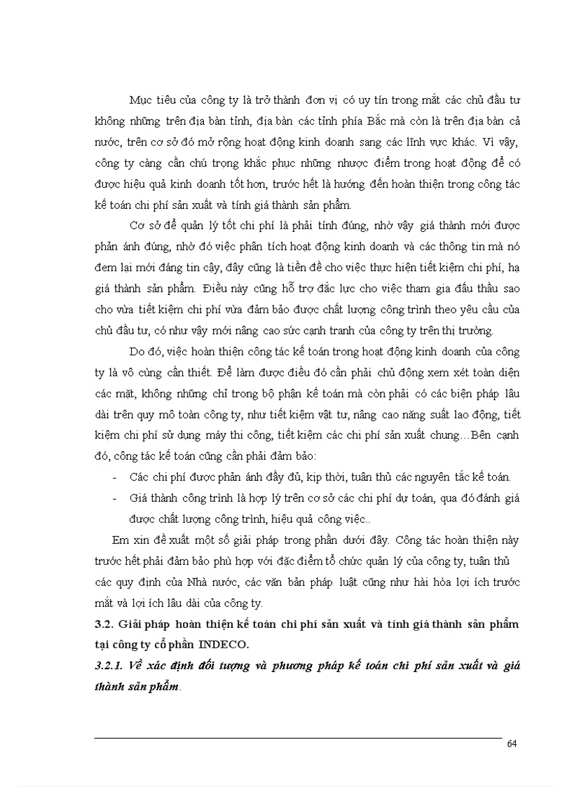 image for page Hoàn thiện kế toán chi phí sản xuất và tính giá thành sản phẩm tại công ty cổ phần INDECO