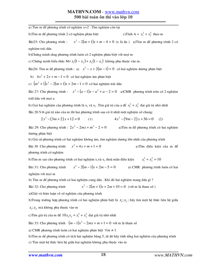 image for page 500 bài toán ôn thi vào lớp 10