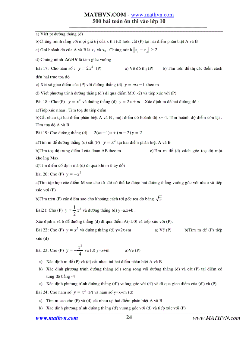 image for page 500 bài toán ôn thi vào lớp 10