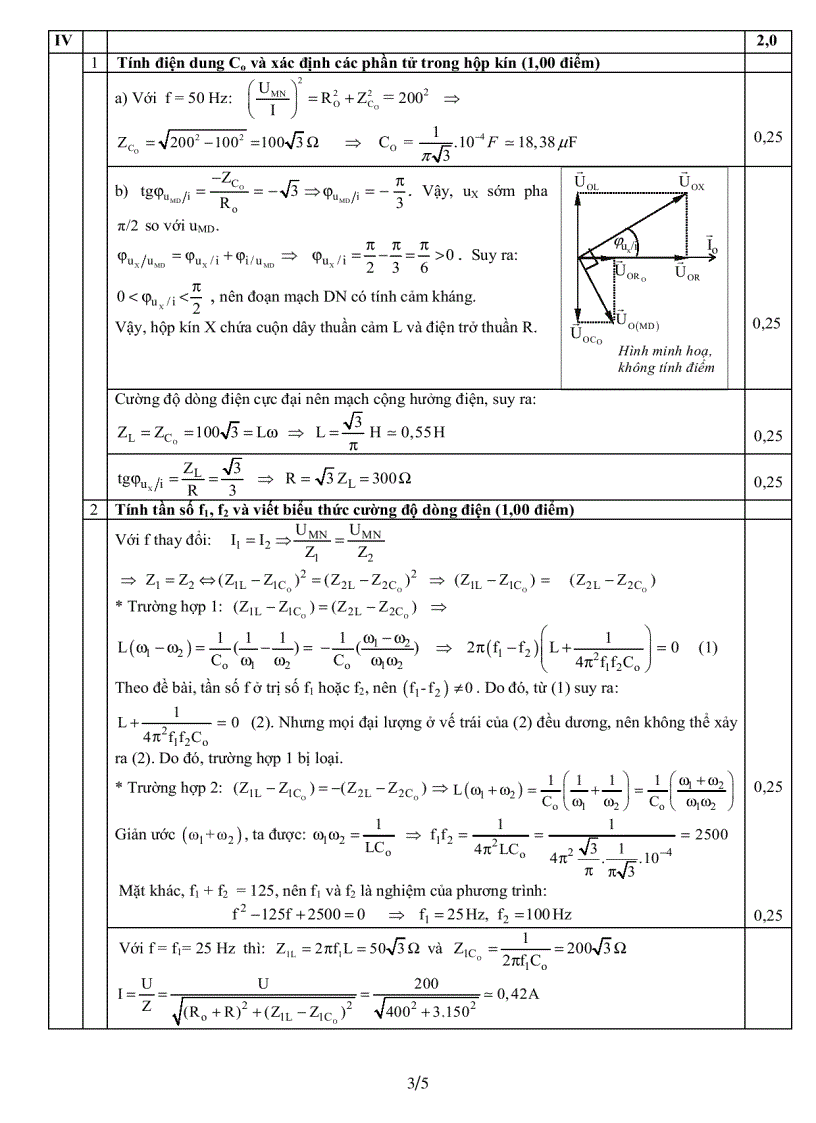 image for page Đáp án lý khối a năm 2006