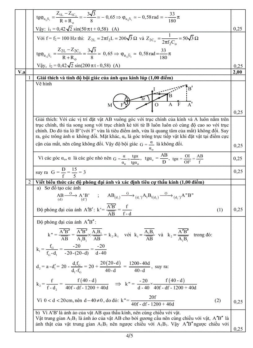 image for page Đáp án lý khối a năm 2006