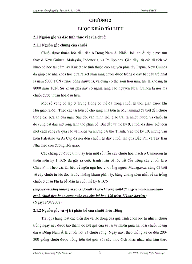 image for page Khảo sát ảnh hưởng của chất khử trùng vào hiệu quả nuôi cấy và ảnh hưởng của chất điều hòa sinh trưởng tới khả năng nhân chồi của Chuối Tiêu Hồng Hưng Yên