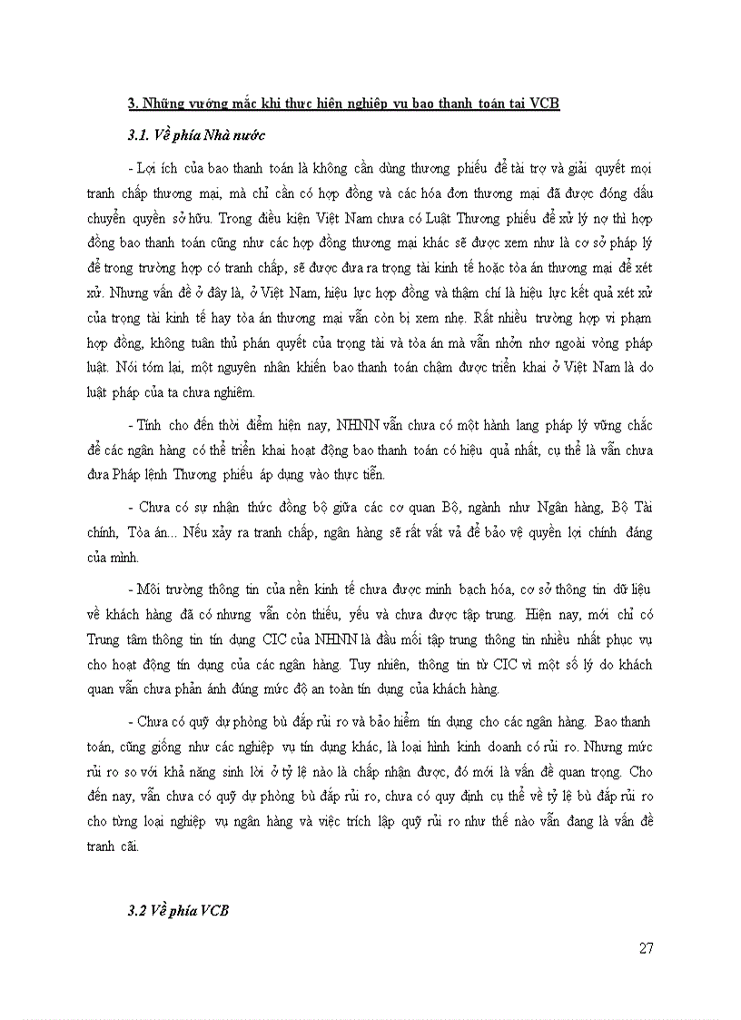 image for page Nghiệp vụ bao thanh toán tại ngân hàng thương mại cổ phần ngoại thương việt nam