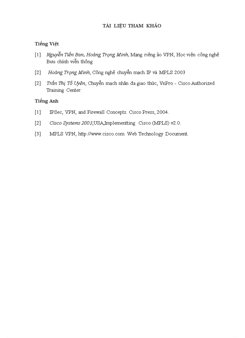 image for page Công nghệ chuyển mạch nhãn đa giao thức và ứng dụng mạng riêng ảo