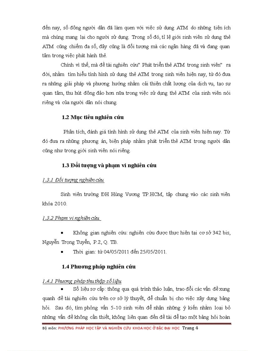 image for page Phân tích đánh giá tình hình sử dụng thẻ ATM của sinh viên hiện nay