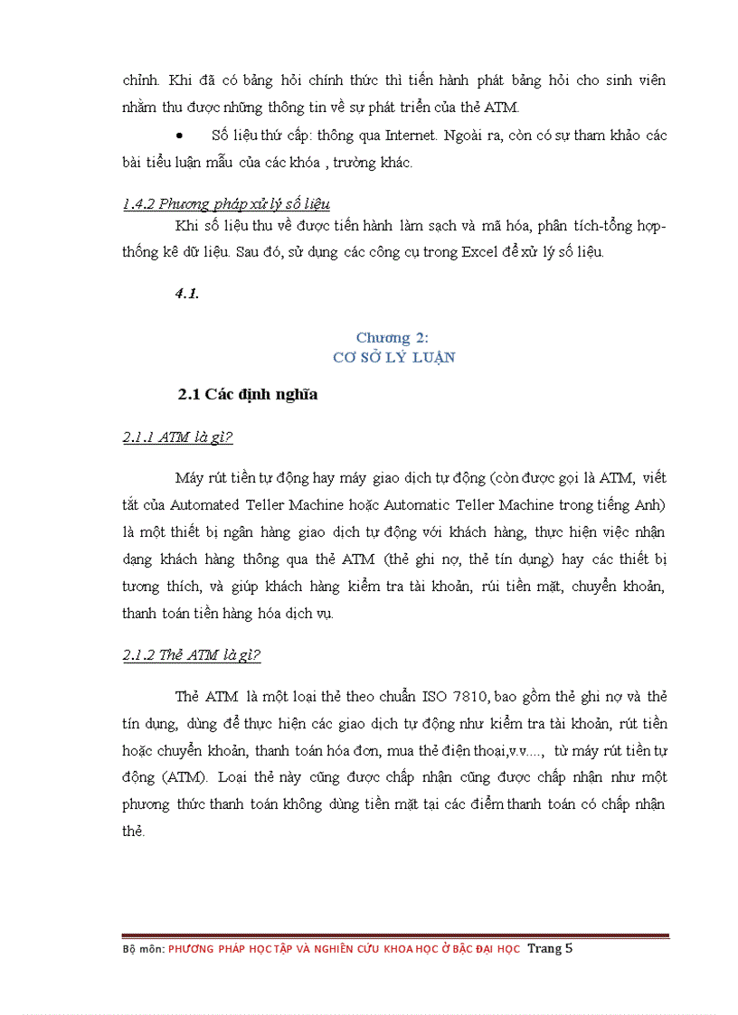 image for page Phân tích đánh giá tình hình sử dụng thẻ ATM của sinh viên hiện nay