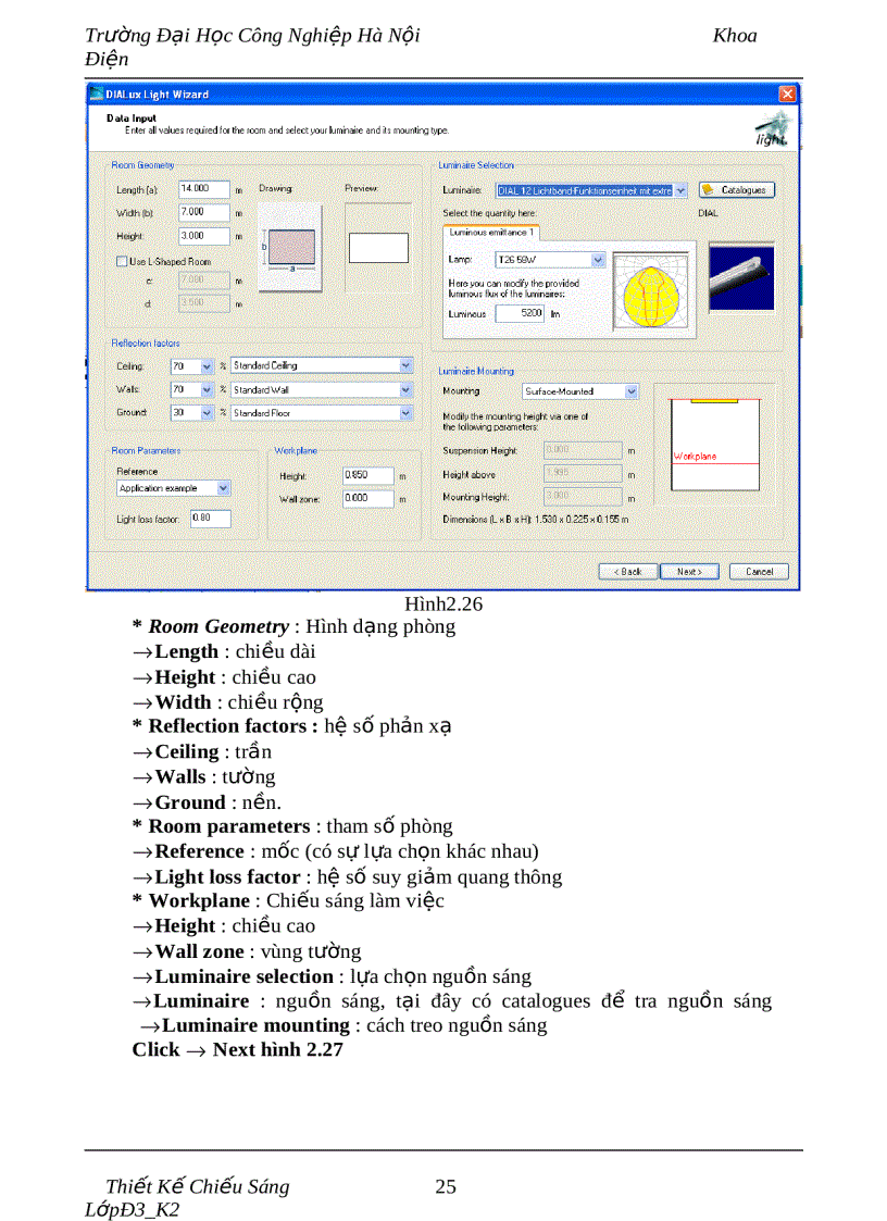 image for page Tính toán thiết kế chiếu sáng sử dụng phần mềm Dialux