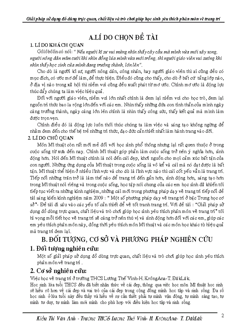 image for page Một số phương pháp dạy vẽ trang trí ở bậc Trung học cơ sở