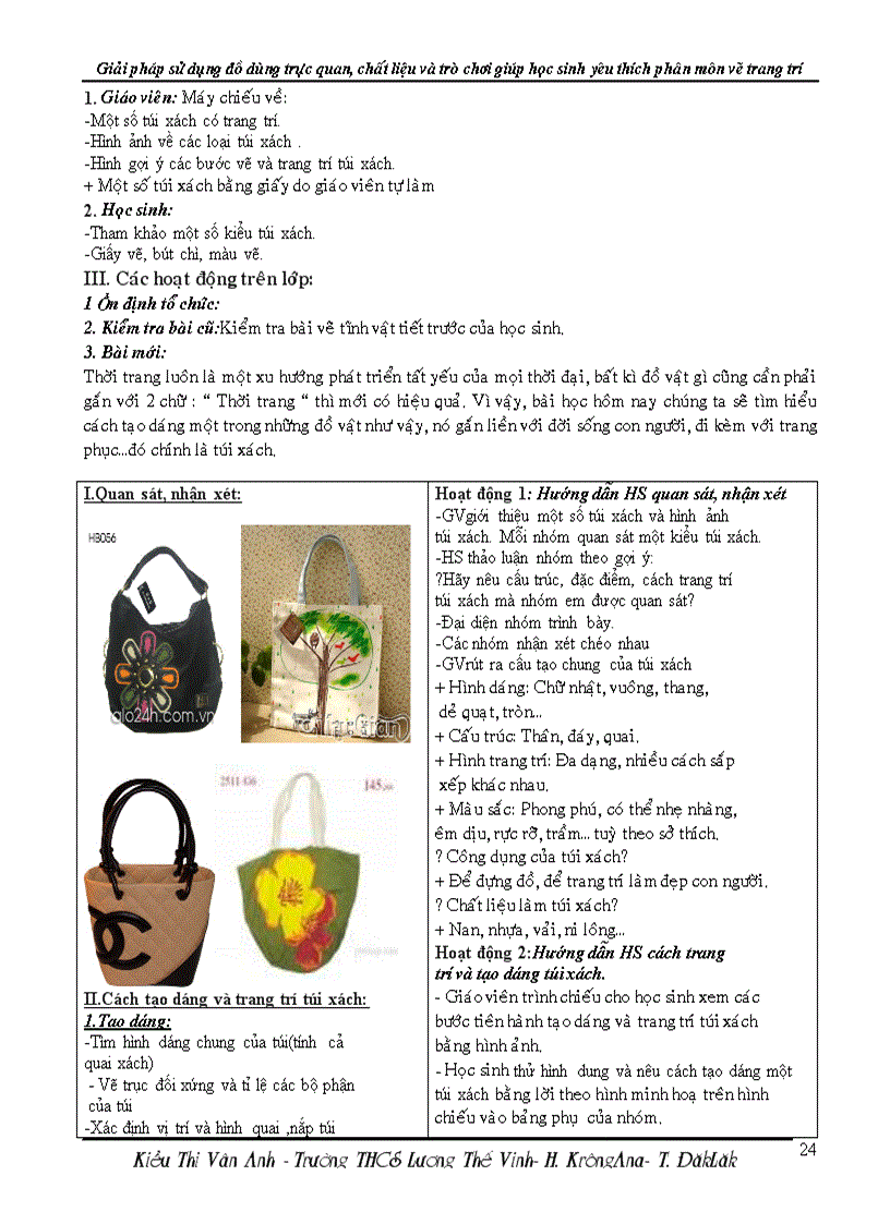 image for page Một số phương pháp dạy vẽ trang trí ở bậc Trung học cơ sở