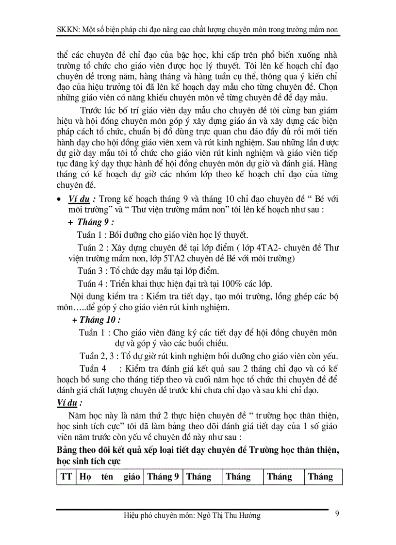 image for page Một số biện pháp chỉ đạo nâng cao chất lượng chuyên môn trong trường mầm non