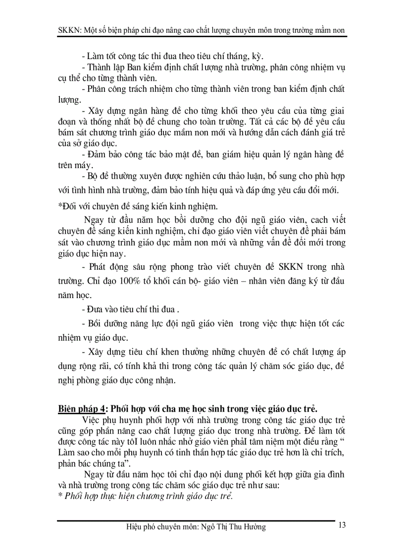 image for page Một số biện pháp chỉ đạo nâng cao chất lượng chuyên môn trong trường mầm non