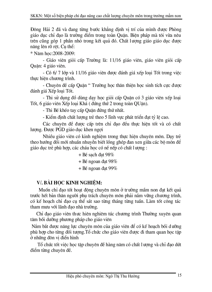 image for page Một số biện pháp chỉ đạo nâng cao chất lượng chuyên môn trong trường mầm non