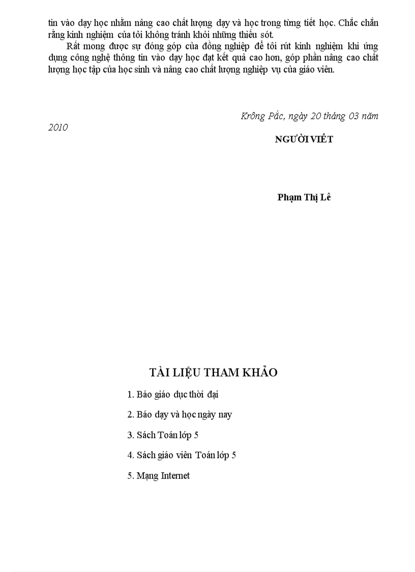 image for page Đẩy mạnh ứng dụng công nghệ thông tin trong dạy học môn Toán lớp 5