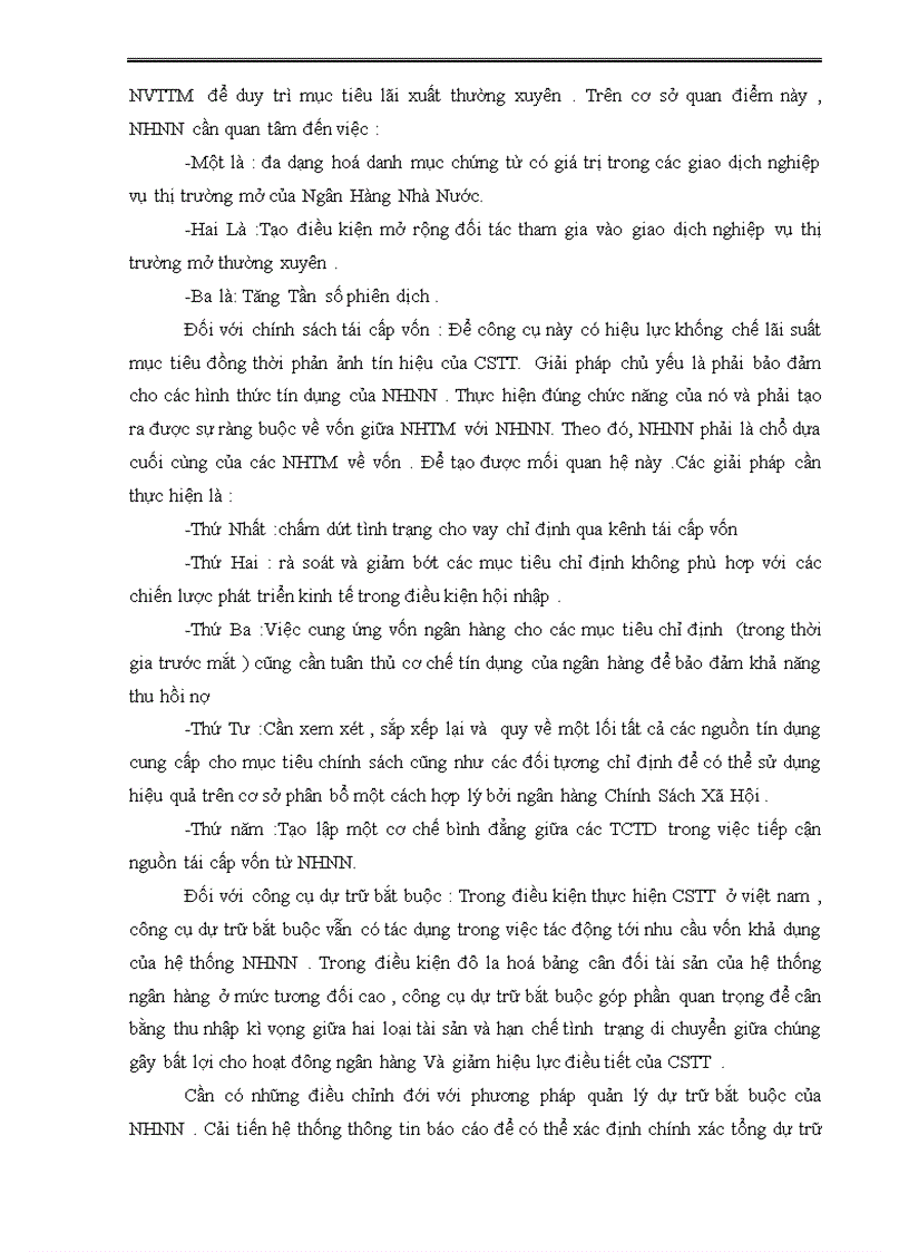 image for page Sự vận dụng chính sách tiền tệ ở việt nam