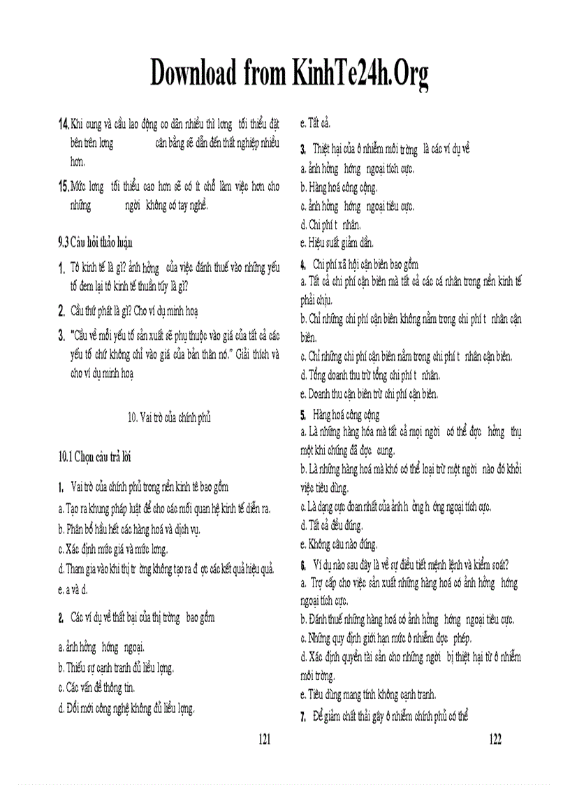 image for page Trắc nghiệm môn kinh tế vi mô và slide bài giảng vi mô 1