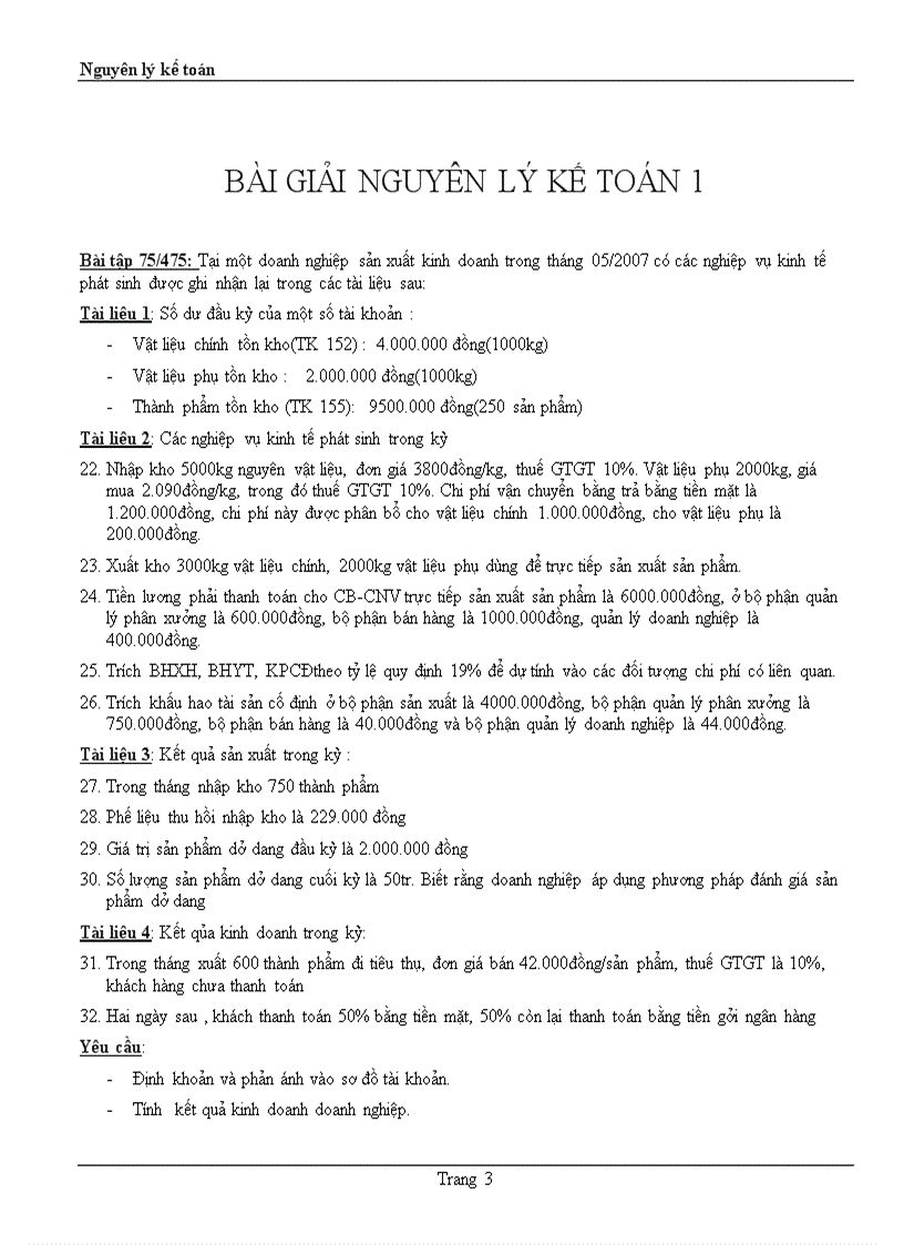 image for page Bài tập môn nguyên lí kế toán