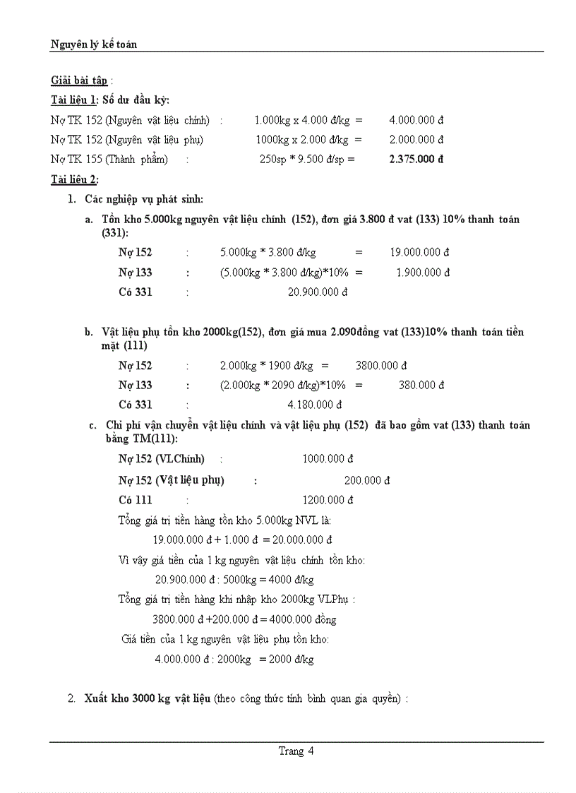 image for page Bài tập môn nguyên lí kế toán
