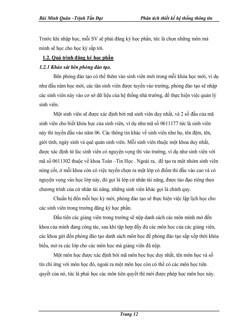 image for page Phân tích và thiết kế hệ thống đăng ký học phần