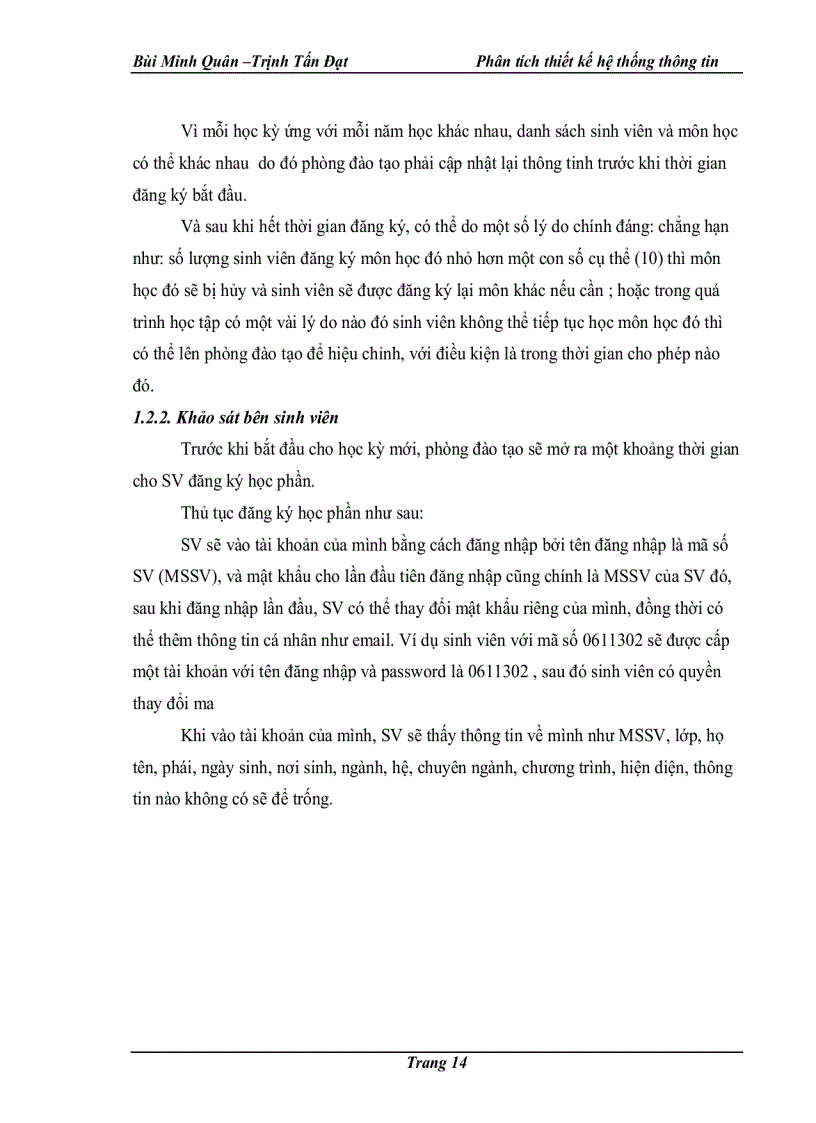 image for page Phân tích và thiết kế hệ thống đăng ký học phần