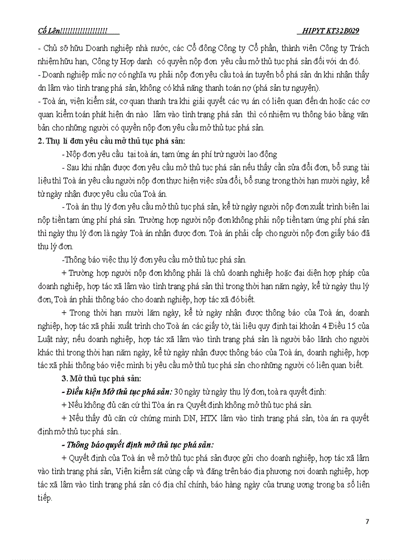 image for page Phá sản doanh nghiệp hợp tác xã